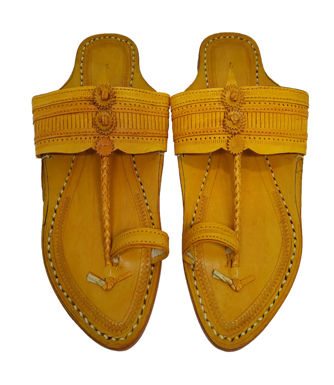 Leather kolhapuri on sale